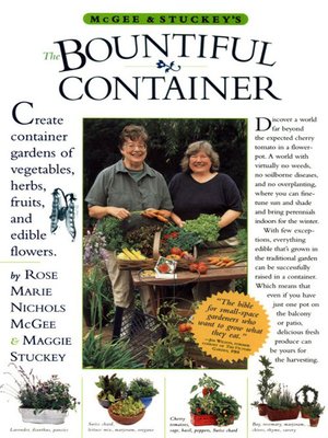 cover image of McGee & Stuckey's Bountiful Container